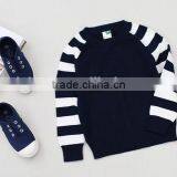 British Style Kid Round-Neck Design Top Neutral Children Autumn Sweaters Stripes Childrens Sweaters thumbnail-2