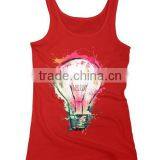 China Custom 100 Cotton Muscle Printed Tank Top Wholesale thumbnail-4