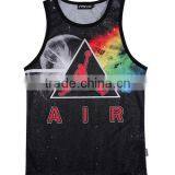 Custom Sublimation Polyester 3D Printing Promotion Sport Men Tank Top thumbnail-3