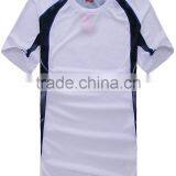 100% Polyester White Wholesale Round Neck Slim Fit Men t Shirt Print thumbnail-1