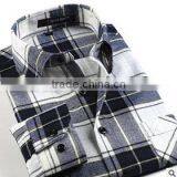 Latest Shirt Designs for Men Plaids Flannel Cotton Couple Long Sleeve Fancy Design Men Shirt thumbnail-5