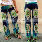 Shandao Women's Fashion Floral Print Trousers thumbnail-1