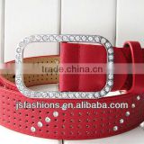 Las Senoras Forman la Correa de Cuero de la PU Con el Diamante Rhinestone thumbnail-1