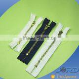 Best Selling Metal Zipper Brass Zips With Semi Lock Zippers for Shorts Jeans thumbnail-1