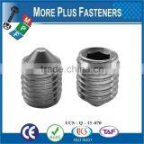 Made in Taiwan DIN 914 Cone Point Grub Screw DIN 914 thumbnail-4
