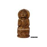 Handmade Antique Look Gautam Buddha Wood Figurine India