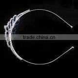 Pretty Tiara Wedding Bridal Crown Clear Rhinestones Crystal Headband thumbnail-3