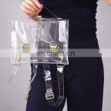 Clear Backpack Convertible Satchel Plastic Detachable Strap Shoulder Bag thumbnail-4