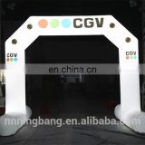 Oxford cloth white Inflatable Arch with internal LED lighting