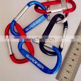 High Qualiy Custom Metal Multi Color D-shaped Aluminum Carabiner for Promotion Keychain thumbnail-4