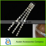 Triple Rhinestone Chain Loose Lines Connector For Swimwear thumbnail-1