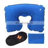 Amazon Hot Sale High Quality Custom Press Type Automatic Inflating Travel Neck Pillow thumbnail-4