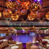 Hot Selling Night Club Ceiling Decoration Golden Silver Air Balloon Reflective Inflatable Mirror Ball thumbnail-3