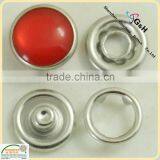 Red Hard Color Pearl Snap Button