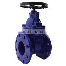 Bundor Resilient Seat Gate Valve Flanged Ends Dn100 Pn16 Handwheel Non Ring Stem Soft Seal Gate Valve thumbnail-3