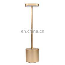 2020 New Design Modern Hotel Table Lamp Rechargeable Cordless LED Desk Lamp
