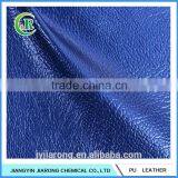 Embossed Pattern Metallic PU Leather Material for Sell thumbnail-2