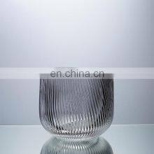 Home Decoration HandCraft Clear Glass Crystal Wedding Flower Vase thumbnail-4