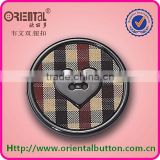 2holes round fashion fabric covered button