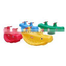 Hot Sale Children School Double Seats Plastic Indoor Toddler Cartoon Animal Seesaw for Kids thumbnail-3