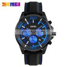 SKMEI 9154 Multi Functional Men Quartz Wrist Watches Chronograph Waterproof Fashion Leather Reloj De Hombre thumbnail-4
