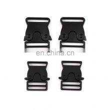 Low MOQ Dog Collar Buckle Classic Black Metal Side Quick Release Buckle Dog Collar Buckle thumbnail-2