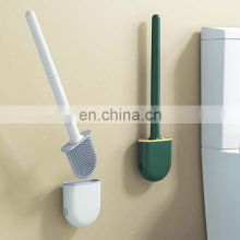 High Quality Foldable Soft Wall-mounted Silicon Toilet Brush