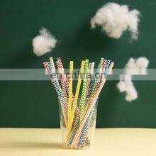 Hot Selling Colorful White Kraft Paper Drinking Straws Colored Straws For Drinking thumbnail-1