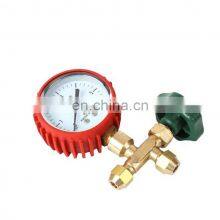 HVAC Refrigeration System Auto Air Conditioner AC Charging R134A R22 R12 R502 R410A R404 CT-488 Brass Single Manifold Gauge Set thumbnail-3
