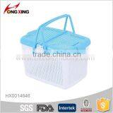 Hot Sale Kitchenware Rectanger Handle Pinic Plastic Storage Basket thumbnail-4
