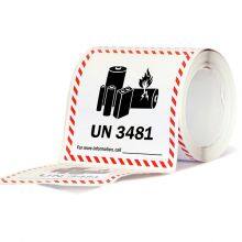 UN3841 Label Lithium Battery Labels Caution Shipping Labels thumbnail-4