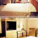 Antique Silver Leaf and Walnut Hotel Bedroom Furniture PFG021 thumbnail-1