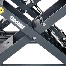 China Factory Portable 3000kg Mid-Rise Scissor Car Lift Machine 1.2m thumbnail-4