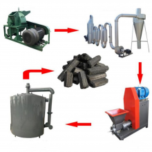 Coconut Shell Charcoal Briquette Machine Biomass Bamboo Charcoal Briquette Machine Charcoal Briquette Production Line thumbnail-2