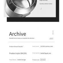 Stainless Steel 304 Sealed Barrel, Wine Barrel, Food Storage Tank, Snap-on Lid, Mirror-polished Oil Drum, Closed Metal Barrel thumbnail-2