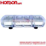 LED PC Dome and Alumimun Base Magnetic Installation High Power LED Warning Vehicle Mini Lightbar HSM424 thumbnail-2
