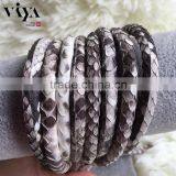 China Factory Wholesale Leather Cord/Rope 100% Python Snake Leather Cord With High Quality End thumbnail-4
