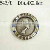 Round Metal Refrigerator Sticker(Dia.4X0.8CM)