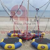 4 in 1 inflatable Bungee Trampoline with trailer