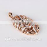 Top Sale Gold Pendant Designs Beautiful 925 Sterling Silver Jewelry Gold Plated Dubai Pendant Necklace thumbnail-6