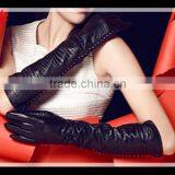 Ladies Long Classic High Quality Leather Gloves thumbnail-1