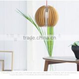Modern wooden shade pendant light for indoor LED pendant light JK-8005B-08