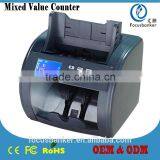 Mixed Bills Counter/Money Counter/Currency Counter with UV,MG/MT,IR Fake Notes Detection for U.S.Dollar (USD) & CFA Franc(XAF)