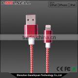 Original High Quality Mfi Custom Logo Colorful Nylon Braide USB Data Cable for Iphone 5 Mfi Charger Cable Mfi Certified thumbnail-1