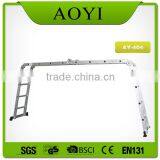 4 x 4 Folding Aluminium Ladder Multi Purpose Function Aluminium Ladders AY-404 With EN131 thumbnail-5