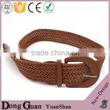 2016 Hot Sale Elastic Belt With Snaps Cotton Stretch Canvas Mexican Leather Bulk thumbnail-4