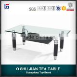 Durable glass coffee table parts