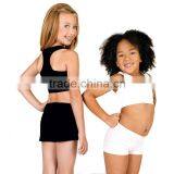 Girls Racer Back Crop Tank Top DT017 thumbnail-1