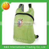 Bright Color Lightweight Promotional Cheap Cute Foldable Backpack thumbnail-4