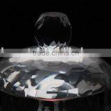 Unique Crystal Glass Sugar Bowl With Lit Sugar Stock thumbnail-2